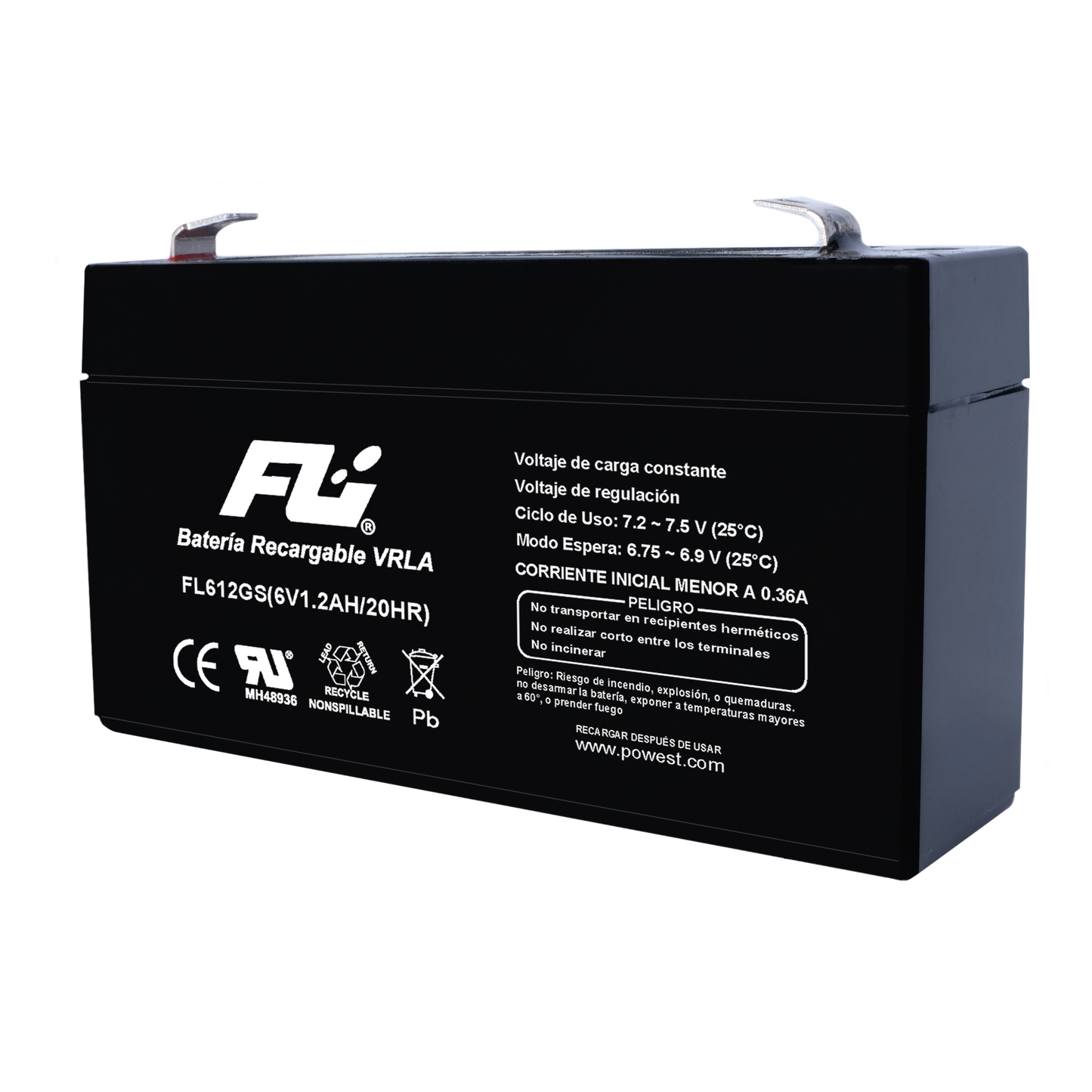 Baterías Sellada 6V 1.2AH Fulibattery