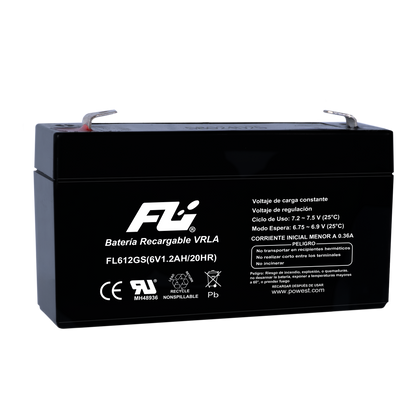 Baterías Sellada 6V 1.2AH Fulibattery