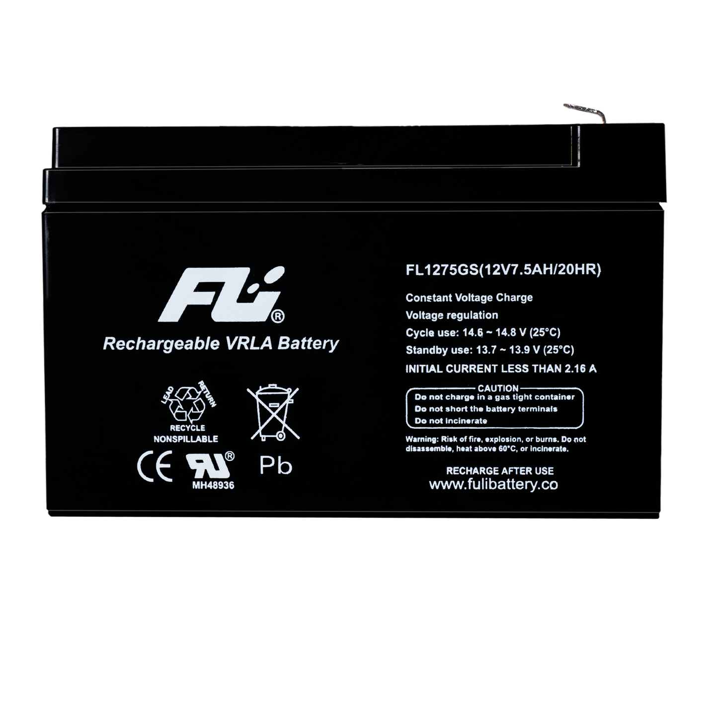 Baterías Sellada 12V 7.5AH Fulibattery