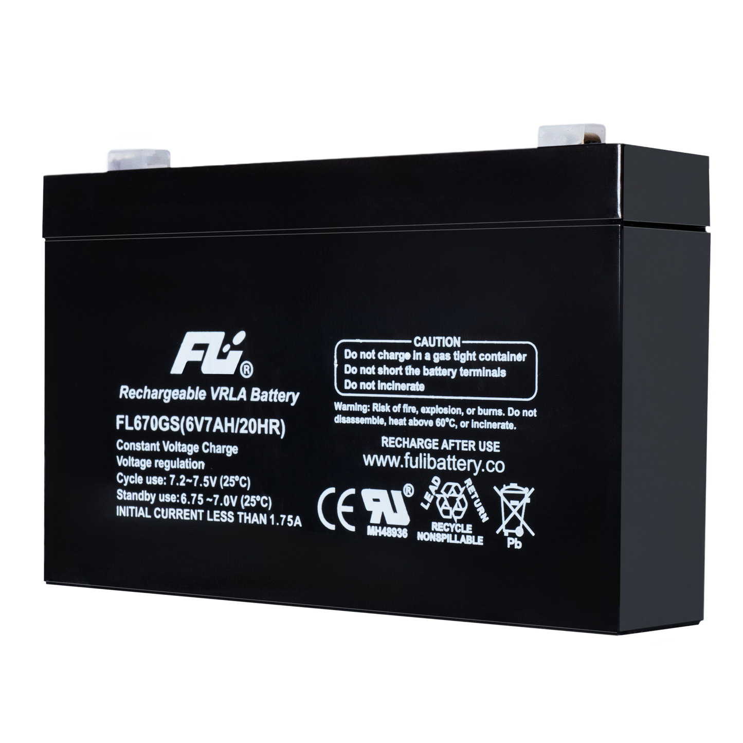 Baterías Sellada 6V 7AH Fulibattery