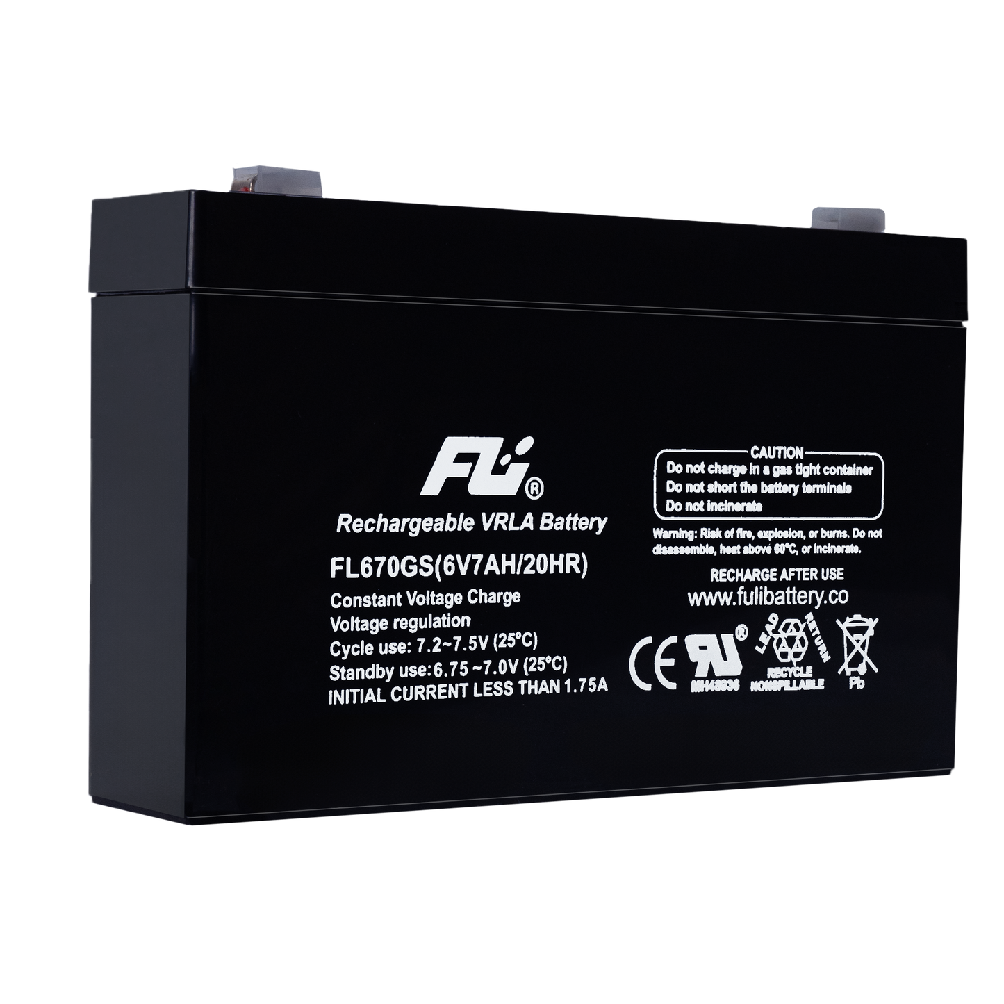 Baterías Sellada 6V 7AH Fulibattery