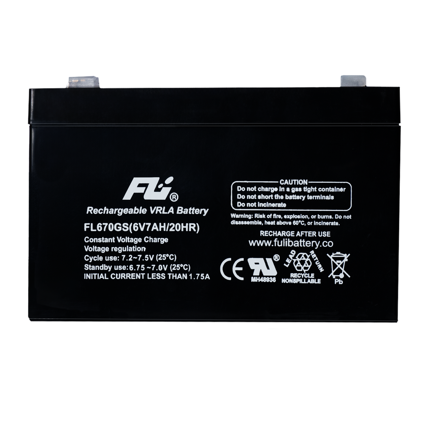 Baterías Sellada 6V 7AH Fulibattery